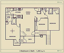 The floor plan of a Las Vegas condo being raffled off by the Henderson Las Vegas Community Foundation