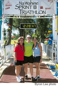 The ladies of Try Fitness gather before the race