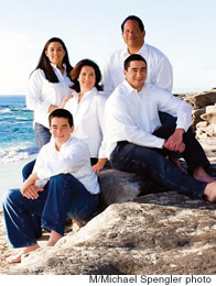 Keith and Kelly Fernandez with children Julie, Scott and Andrew