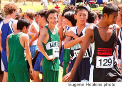 In the moments before a race, runners display a variety of emotions