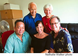 Clockwise from top left: Eddie and Myrna Kamae, Dennis Mahaffay, List Altieri Sousa and Stan Chang