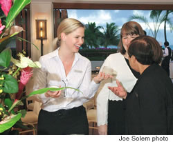 Former Miss Hawaii Erika Kauffman, Amy Hennessey and Bunny Look enjoy Pure Hapa’s Hanalei Sweet & Sour Sugarcane Scrub