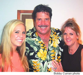 Sister Chanel, dad Terry and mom Betsy Brennan made the trip from California to cheer on UH quarterback Colt Brennan