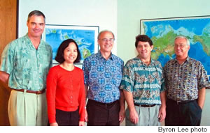 Energy Reliability Advisory Committee members: Scott Howard, Pua Aiu, Terry Surles, James Maskrey and Mike Fitzgerald.