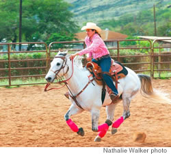 Lisa Marie Adkins aboard Starburt Silver