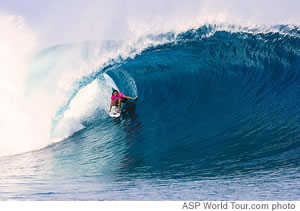 Rochelle Ballard in ‘the best tube ever ridden at Cloud Break’