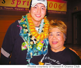 Club co-founder Gerrie Nakamura with Korean actor Lee Jung Jin