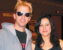 Phil Laak and Jennifer Tilly