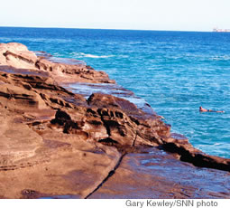 Just waitin’ for bigger summer swells at China Walls