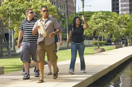 Roberto Ramos, Alex Cruz and Cecilia Alcala look for answers at the State Capitol