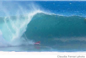 Competitors face some of the biggest, most dangerous waves ever ridden by women at the Rockstar Games Pipeline Pro