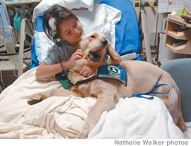 Oh, Tucker, that tickles! says Tishelle Hepa