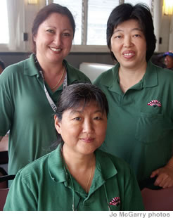 Joy Morihara, Lisa Melanson and Mary Reitz at Sekiya’s