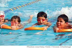 Swimming is fun, and good exercise