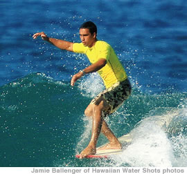 Duane DeSoto shows his No. 1 trimming skills at the Steinlager Shaka Longboard Series held last weekend at ‘Flies’