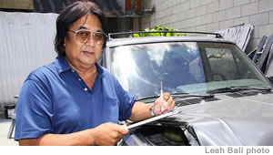 Auto Fender Clinic owner Nelson Fujio, aka the Parade Man