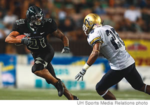 Damien grad Kealoha Pilares averaged 8.5 yards per carry at Idaho