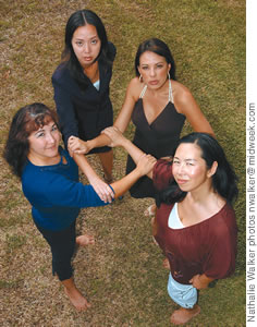 Alison Stewart, Juliet Lighter, Rumi Murakami and Dara Carlin