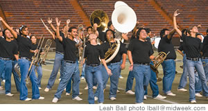 The Castle band gives the crowd a serving of Grease