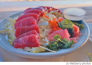 Sashimi at sunse