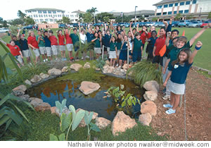 sland Pacific Academy teachers and students