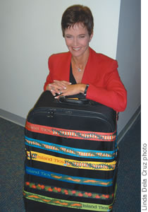 Barbara Wallace with her Island Ties