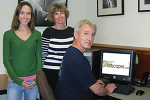 From left, Charmian Vistaunet, Barbara Brundage and Mark Bell