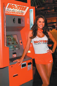 Hooters Sports Book kiosk