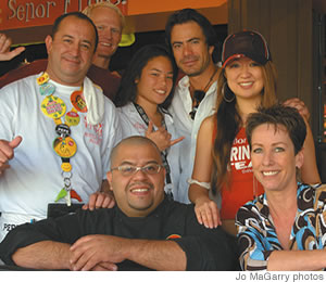 Pepe Machain, Chris Payne, Mariah Yadao, GM Tona Risso, Tatiana Duffie, Suzy Ford and executive chef Francisco Dardon