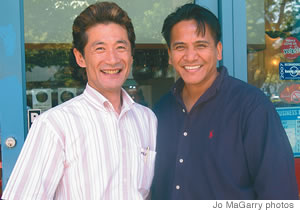 Shokudo managers Sam Eligio and Takaaki Fujii