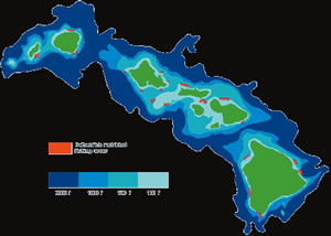 In this DLNR map, red markings denote restricted fishing areas