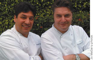 Chefs Donato Loperfido and Philippe Padovani