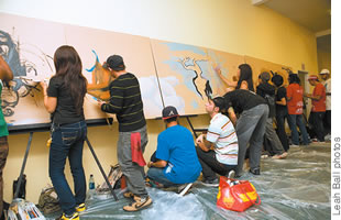 a collaborative mural