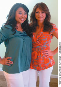 Crystal Pancipanci with Valerie Bertinelli