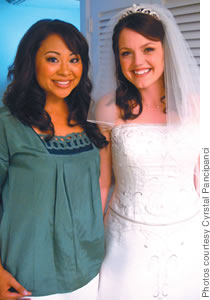 With bridal dream makeover recipient Heidi Quinn