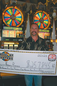 Normand Roberge won big at the airport