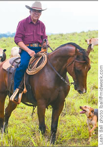 The key to good beef, says Doc Lum, is calm, peaceful cows