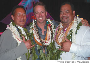 Celebrating at this year's Na Hoku Hanohano Awards