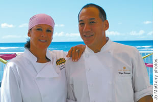 Cindy Hutson and Wayne Hirabayashi