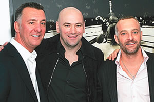 Frank Fertitta III, Dana White and Lorenzo Fertitta