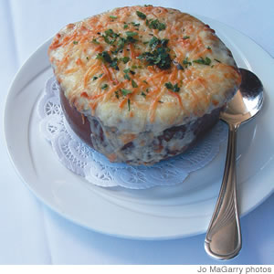 Beachhouse's classic French onion soup