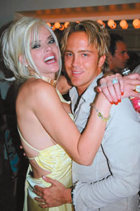 The late Anna Nicole Smith and Larry Birkhead