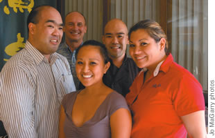 Gyotaku staff, including owner Thomas Jones