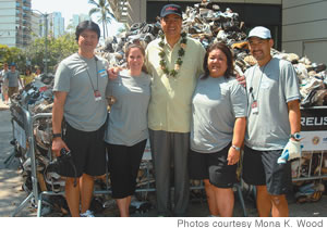 Robert Balagtas, Kimberly MacKenzie, Mayor Mufi Hannemann, Char Kahele, and Earl Matsushita