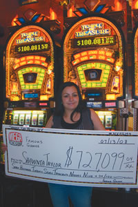 Shawnta Taylor won big at the Sahara