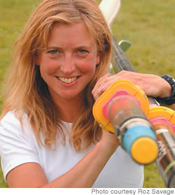 British adventurer Roz Savage