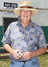 Ken Sanders at work heading up the walkway construction project for Kailua District Park.